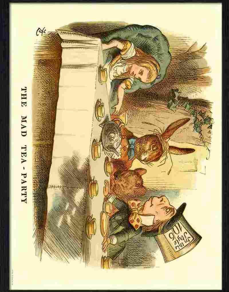 7 alice in wonderland mad tea party 2 Advert A4 Photo Print