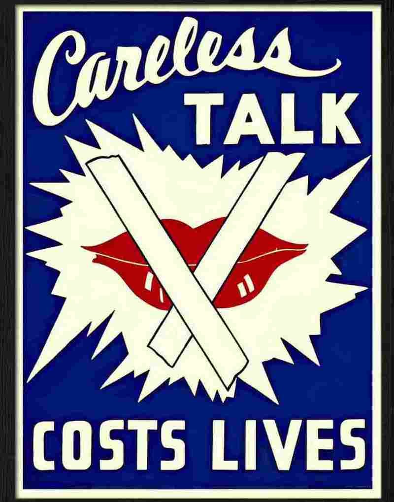 7 careless talk costs lives Advert A4 Photo Print