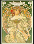 7 champenois mucha Advert A4 Photo Print