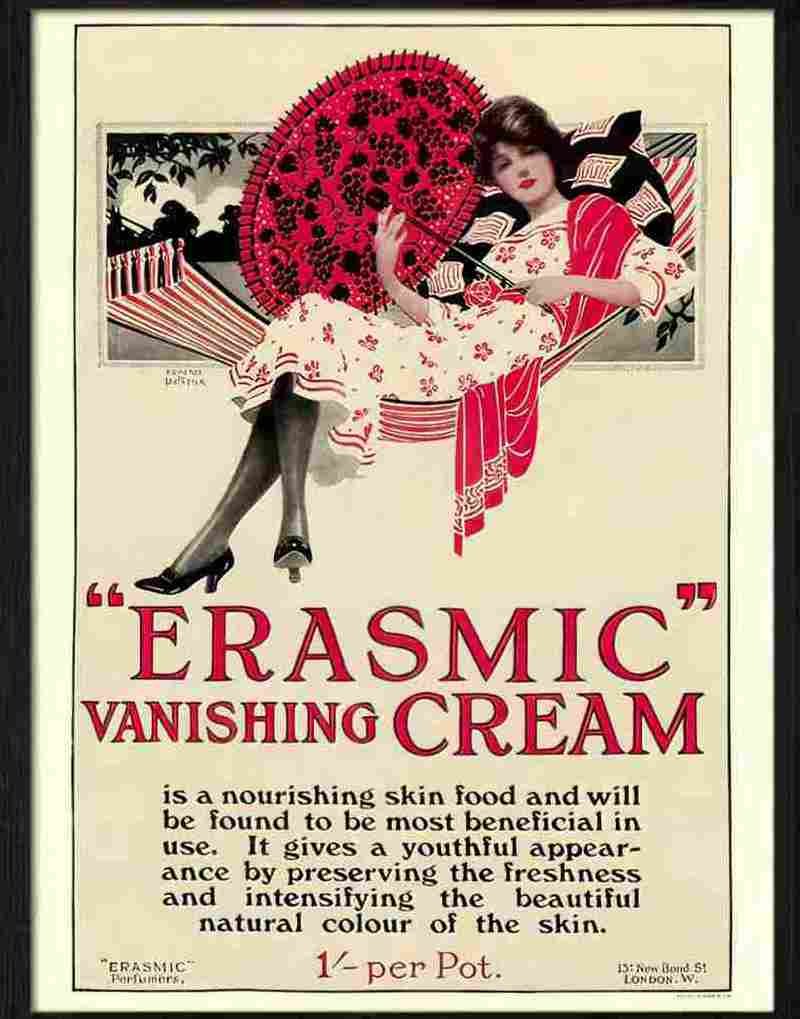 7 erasmic vanishing cream Advert A4 Photo Print