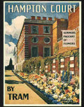 7 hampton court by tram travel poster Advert A4 Photo Print