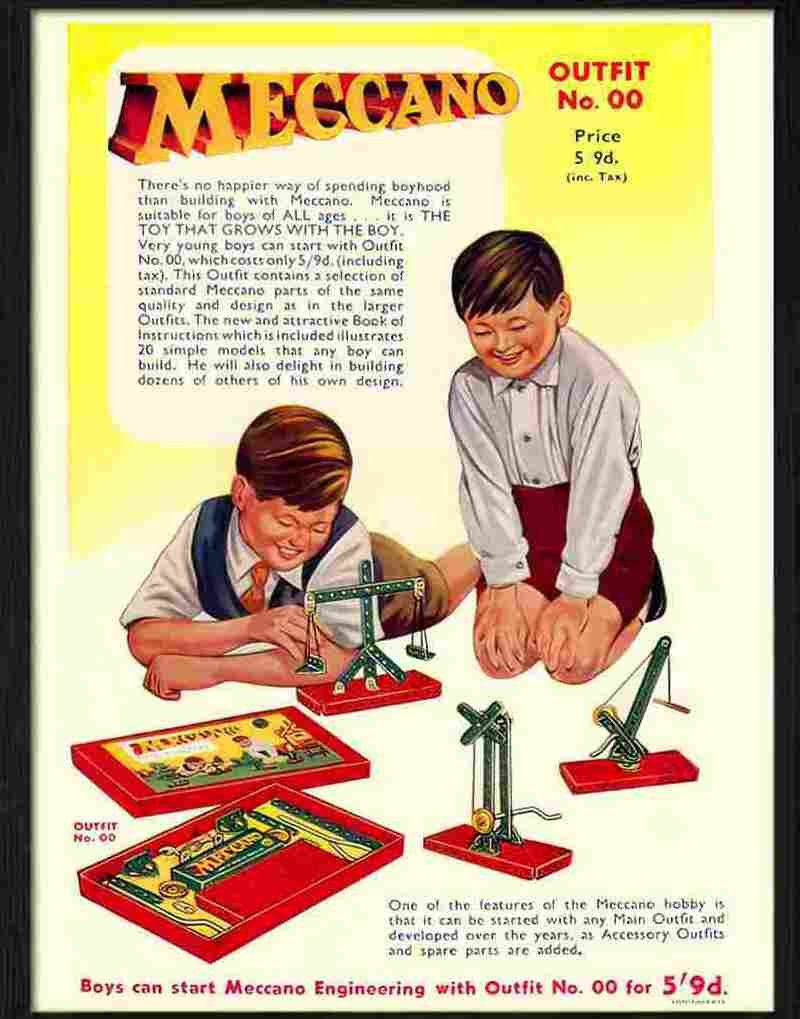 7 meccano toys 2 Advert A4 Photo Print
