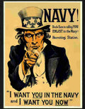 7 navy i want you war poster Advert A4 Photo Print