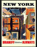 7 new york travel poster 1960s Advert A4 Photo Print