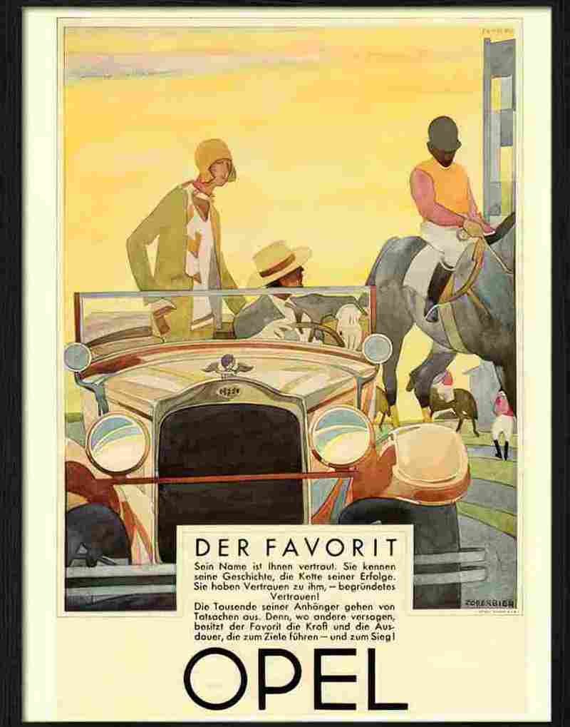 7 opel german 1929 2 Advert A4 Photo Print