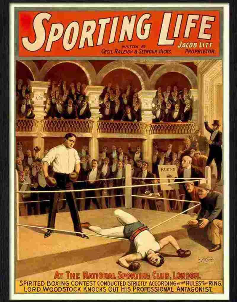 7 sporting life boxing Advert A4 Photo Print