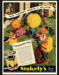 7 stokelys fruit juice Advert A4 Photo Print