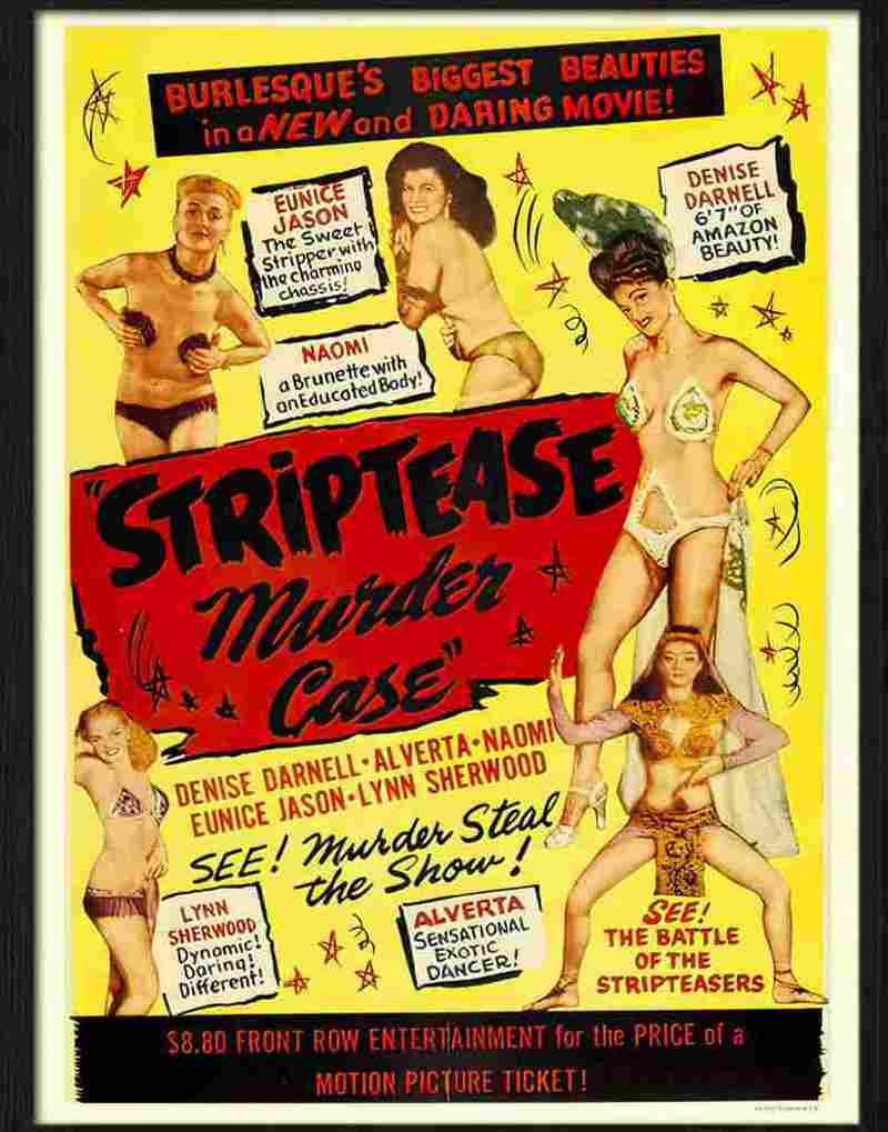 7 striptease murder case movie poster Advert A4 Photo Print