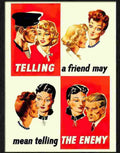7 telling a friend war poster Advert A4 Photo Print