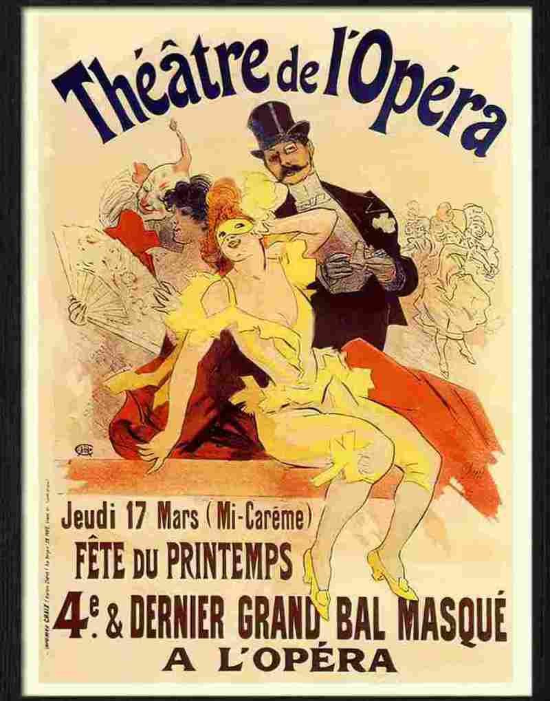 7 theatre de l opera jules cheret opera poster 1897 2 Advert A4 Photo Print