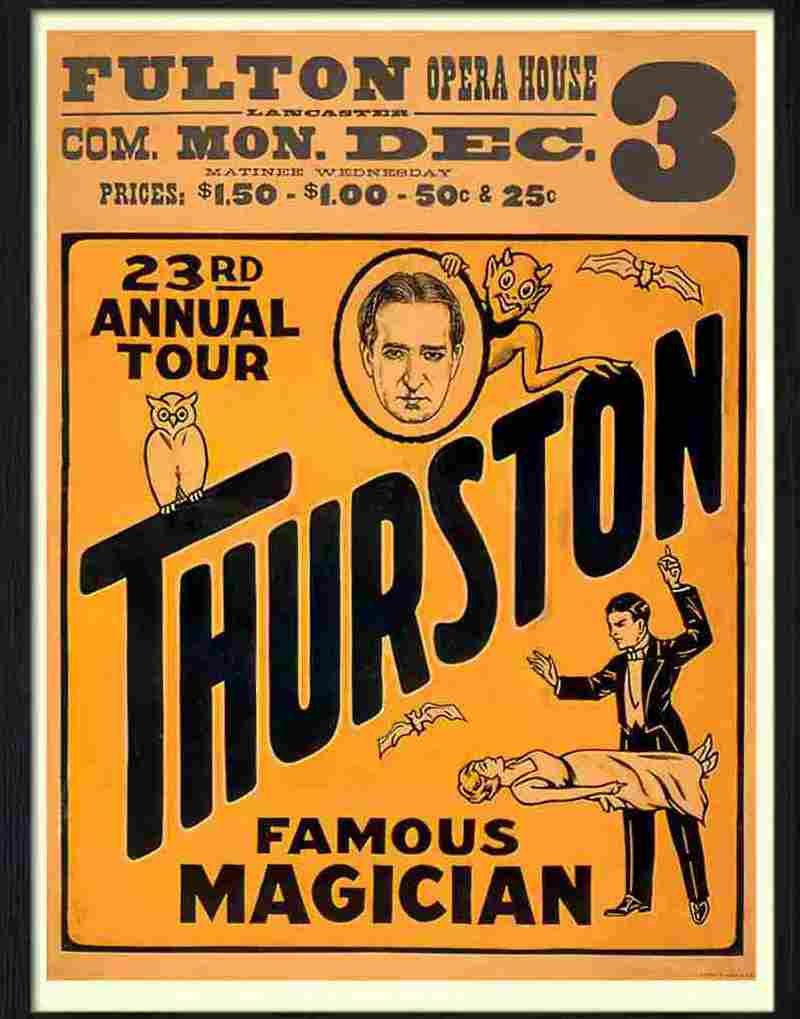 7 thurston famous magician Advert A4 Photo Print