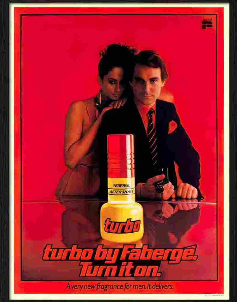 7 turbo aftershave Advert A4 Photo Print