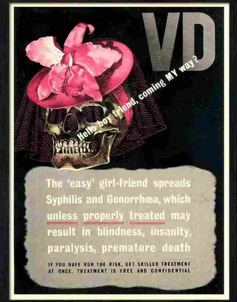 7 vd health warning poster reginald mount war poster 1943 2 Advert A4 Photo Print