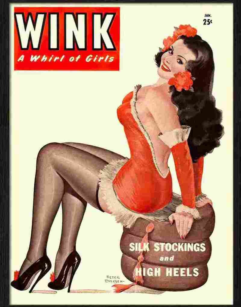7 wink glamour magazine 1950s Advert A4 Photo Print