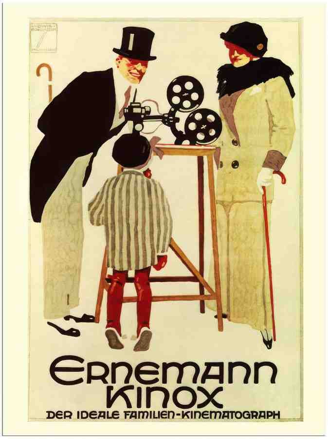 70 erneman kinox cine camera 1913 hohlwein 2 Vintage Advert A4 Photo Print