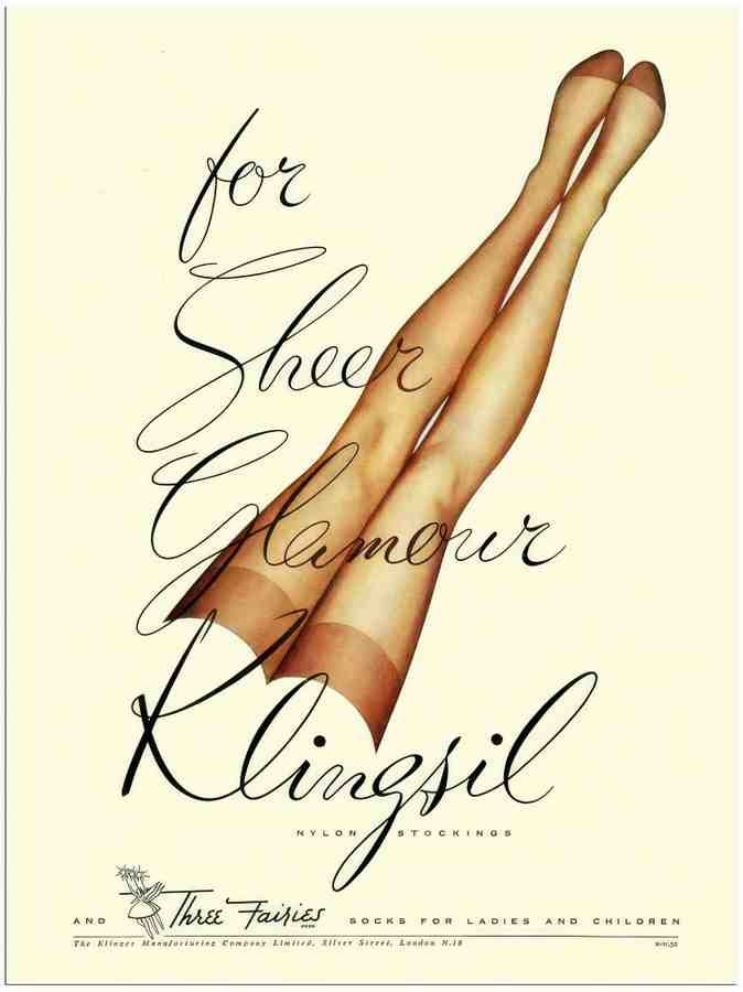 70 klingsill stockings advert 2 Vintage Advert A4 Photo Print