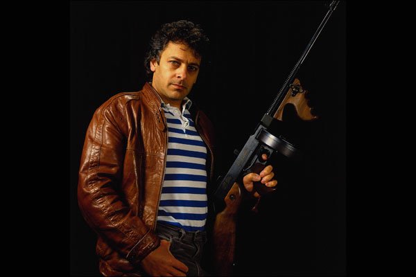 701000 Man With .45 caliber Thompson Submachine Gun A4 Photo Print