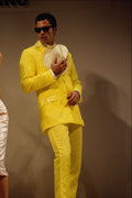 701005 Michiko Koshino, Men's Yellow Suit A4 Photo Print
