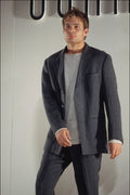 701012 Grey Linen Suit A4 Photo Print