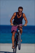 701026 Beach Cycle A4 Photo Print