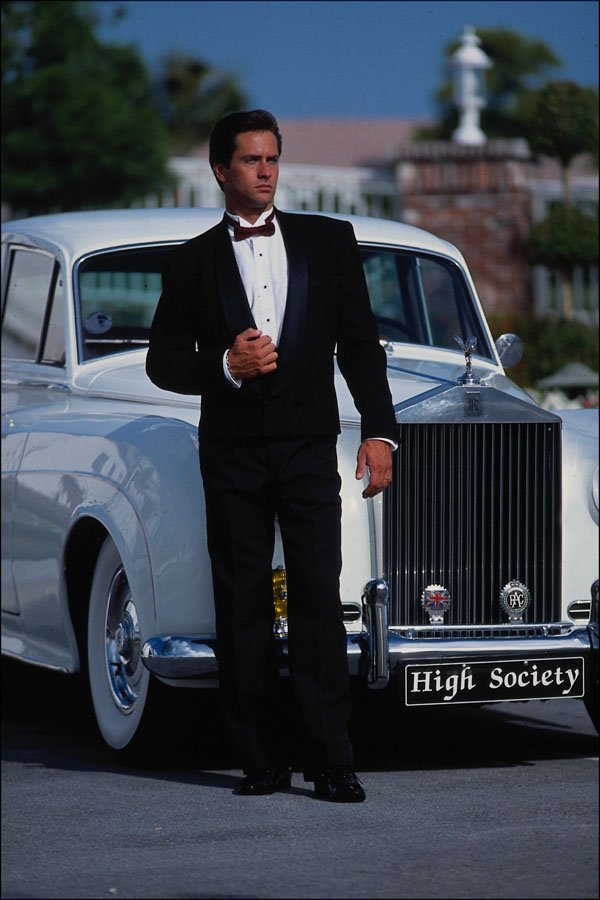 701028 Man With Rolls Royce A4 Photo Print