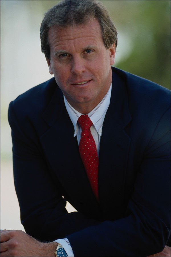701032 Businessman With Red Tie A4 Photo Print