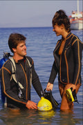 702029 Pair Of Divers, Corfu, Greece A4 Photo Print