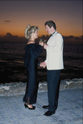 702040 Couple Having Drink, Lanzarote, Spain A4 Photo Print