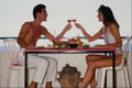 702045 Seth And Lisa Sitting At Table With Healthy Food On Table A4 Photo Print