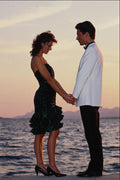 702047 Lisa And Seth In Evening Clothes At Sunset On The Boardwalk A4 Photo Print