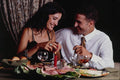 702074 Moody Picture Of Lovers Dining A4 Photo Print