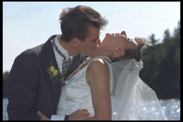 702094 Groom Kissing His Bride's Neck A4 Photo Print