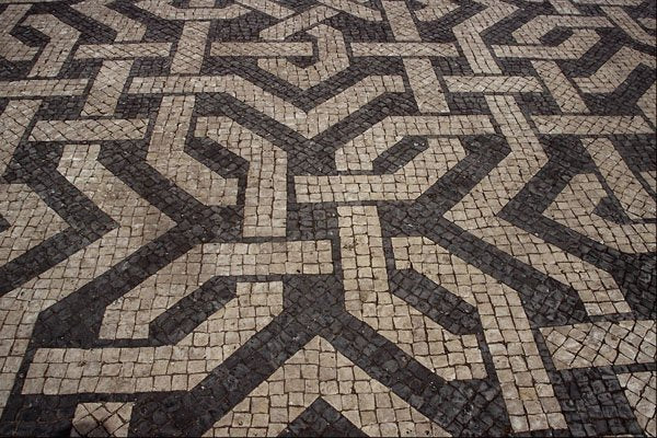 703036 Mosaic, Lisbon, Portugal A4 Photo Print