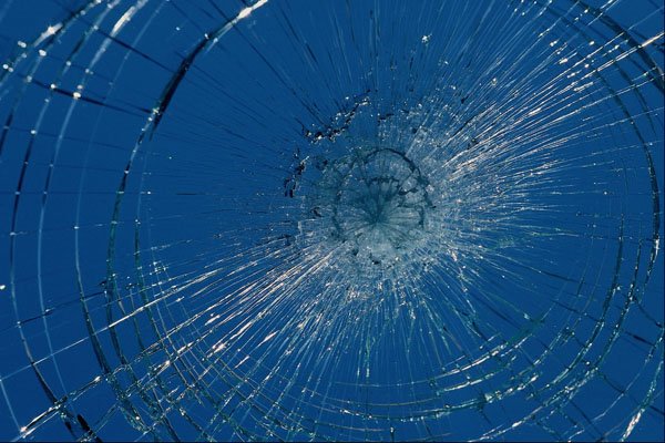 703043 Shattered Glass A4 Photo Print