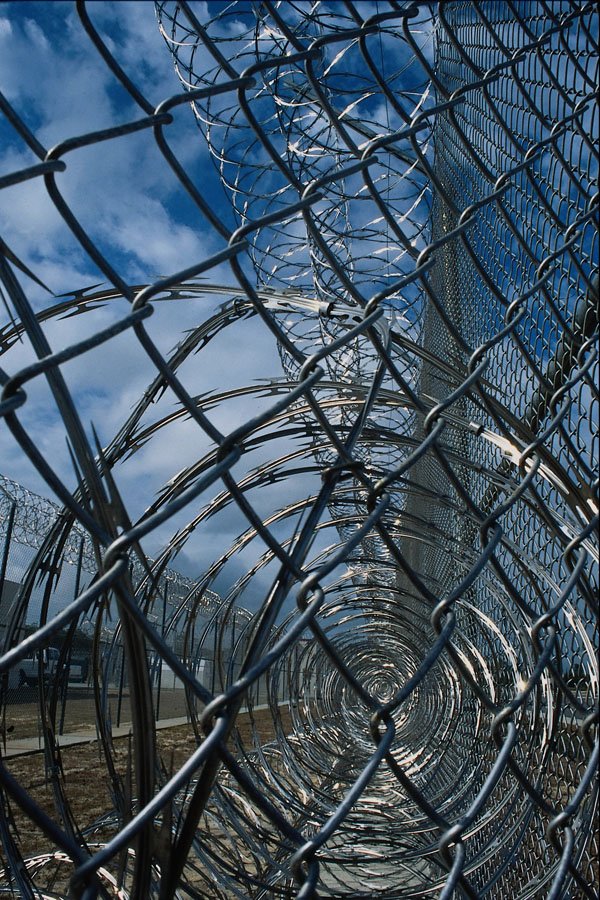 703044 Razor Wire, Prison A4 Photo Print