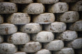703047 Pecorino Cheese Wheels, Italy A4 Photo Print