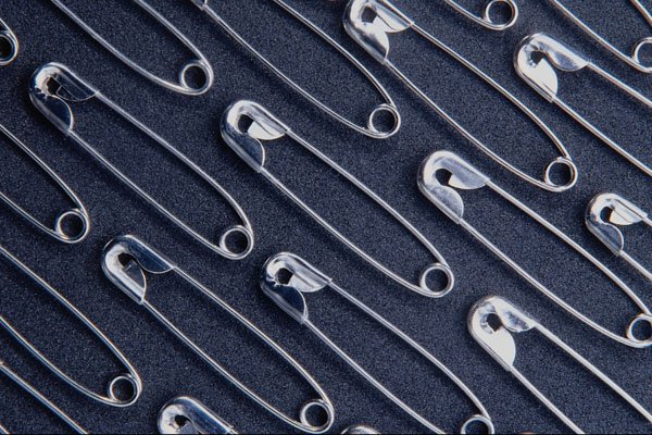 703056 Rows Of Safety Pins A4 Photo Print