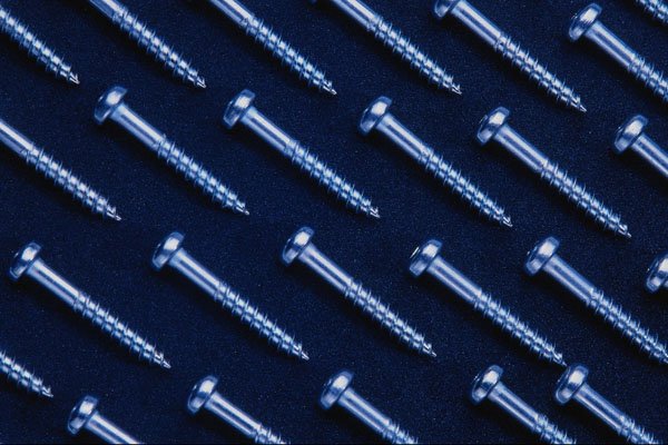 703057 Rows Of Metal Screws A4 Photo Print