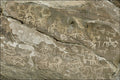 703067 Drawings On Sacred Rocks At Hunza, Northern Pakistan A4 Photo Print