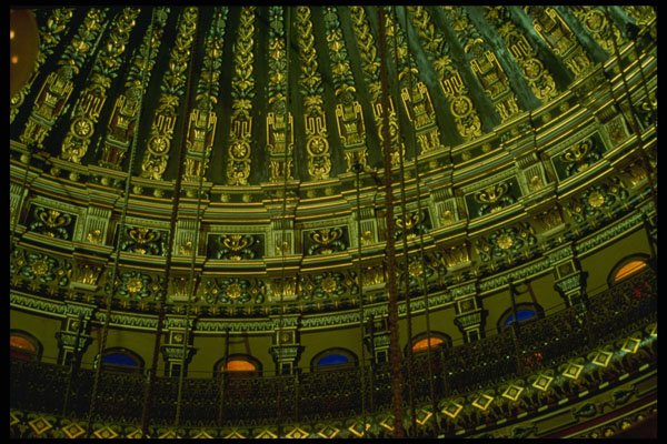 703091 Ceiling Details In The Interior Of Mosque, Cairo, Egypt A4 Photo Print