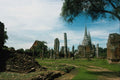 705001 Ancient Temple Ruins, Near Bangkok, Thailand A4 Photo Print