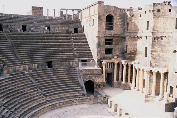 705009 Famous Roman Theater, Bosra, Syria A4 Photo Print