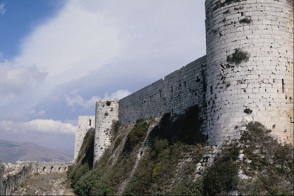 705016 Outer Wall, Krak Des Chevaliers, Syria A4 Photo Print