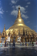 705045 At Shwedagon Pagoda, Yangon, Myanmar A4 Photo Print
