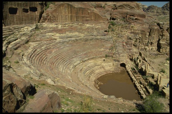 705046 The Roman Theater, Petra, Jordan A4 Photo Print