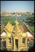 705053 View From Wat Arun Over Chao Phraya River, Bangkok, Thailand A4 Photo Print