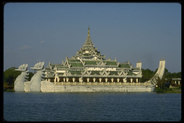 705058 Lake Palace, Rangoon, Myanmar A4 Photo Print