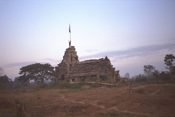 705068 Guerrilla Observation Post Atop Temple Ruins, Cambodia A4 Photo Print