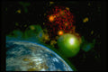 706003 Space Odyssey, Computer Generated Landscape A4 Photo Print