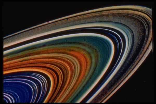 706025 Possible Variations In Saturn's Rings, Courtesy NASA A4 Photo Print